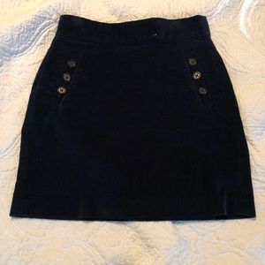 Blue corduroy skirt